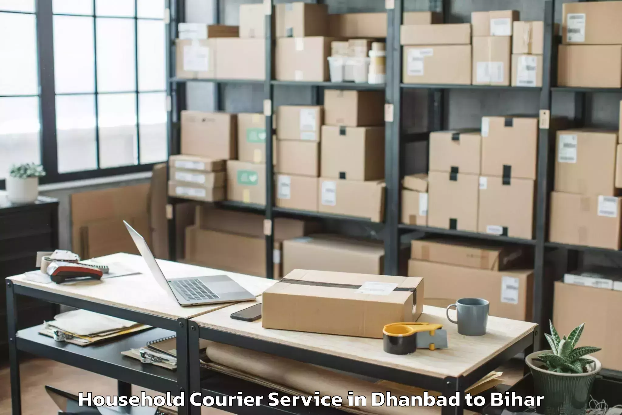 Easy Dhanbad to Jalley Household Courier Booking